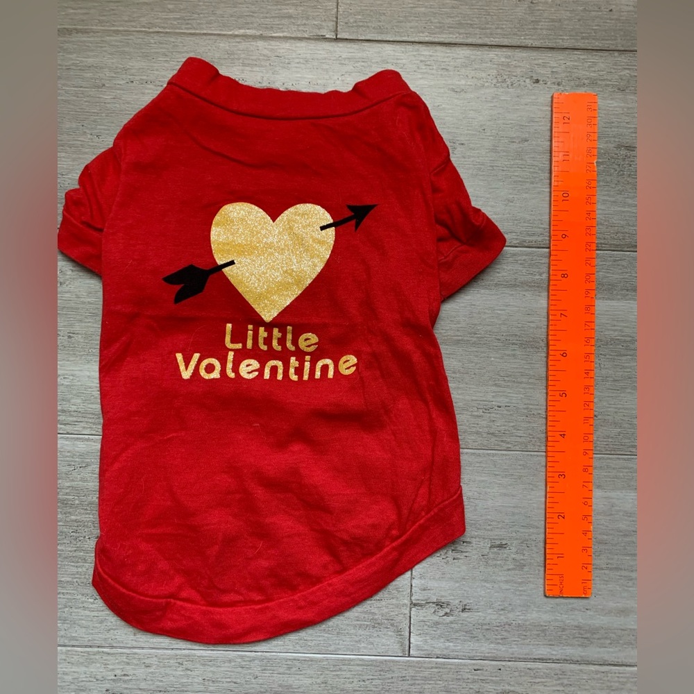 Little Valentine dog t-shirt